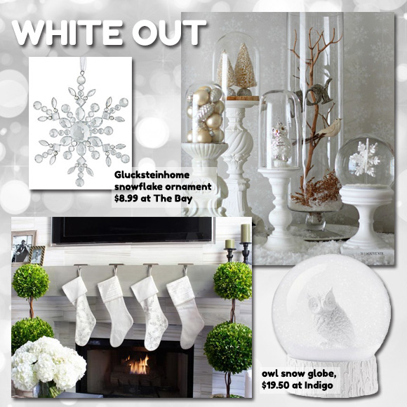 All White Holiday Decor